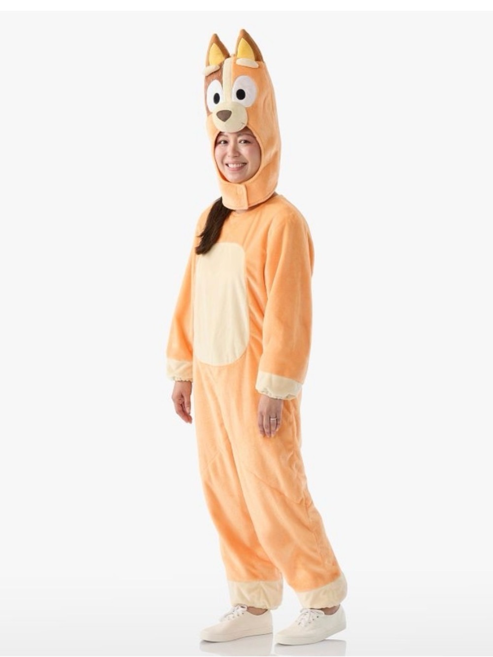 Pottery Barn Kids Adult Bluey Chilli Costume Onesie with Hood